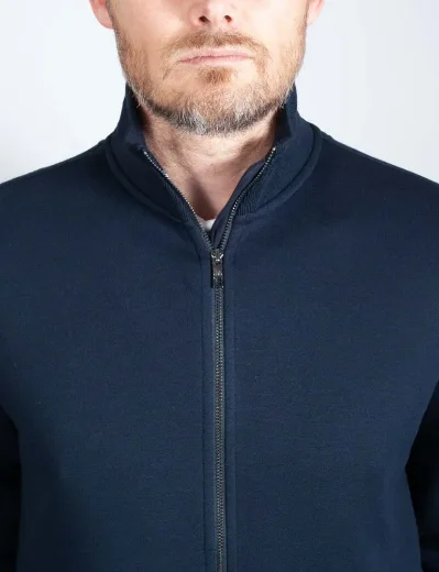 Ted Baker Tymos Zip Through Sweat Jacket | Navy
