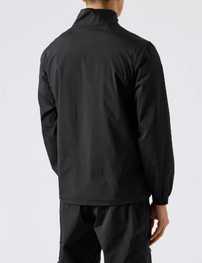 Weekend Offender Nunez Half Zip Technical Sweater | Black