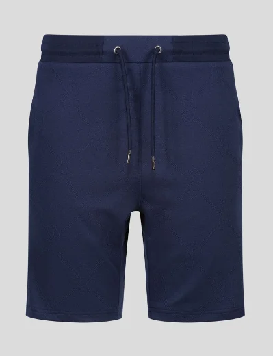 Luke Sport The Lad Jaquard Sweat Short | Navy