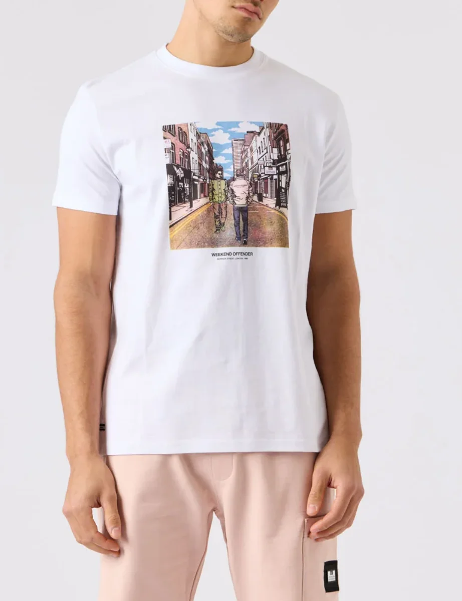 Weekend Offender Berwick Street Graphic T-Shirt | White