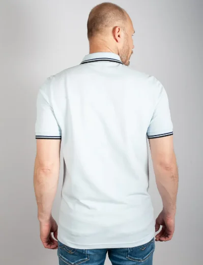 Fred Perry Twin Tipped Polo Shirt | Light Ice 