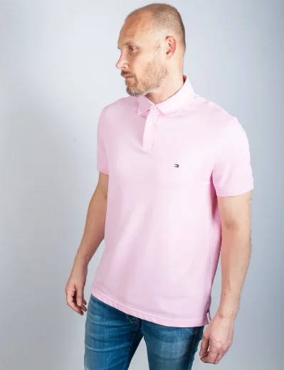 Tommy Hilfiger 1985 Regular Flex Polo Shirt | Iconic Pink