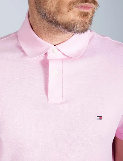 Tommy Hilfiger 1985 Regular Flex Polo Shirt | Iconic Pink