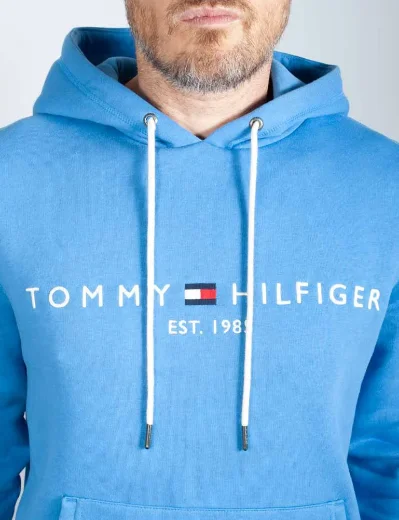 Tommy Hilfiger Tommy Logo Hoody | Iconic Blue