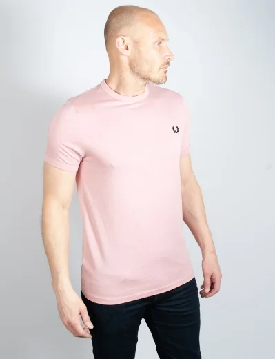 Fred Perry Ringer T-Shirt | Chalky Pink