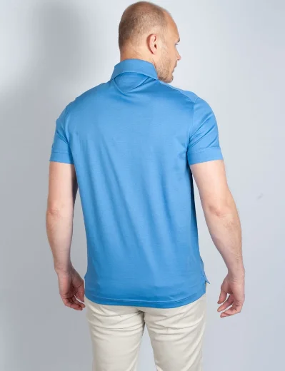 Tommy Hilfiger DC Mercerised Slim Fit Polo Shirt | Blue