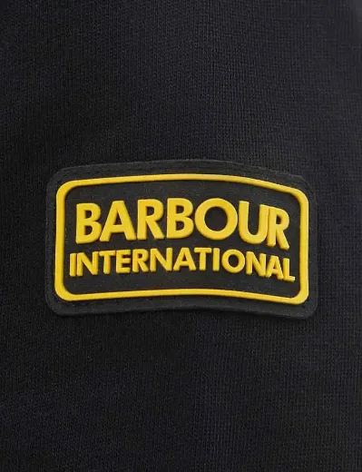 Barbour Intl Racer Badge Crew Neck Sweater | Black