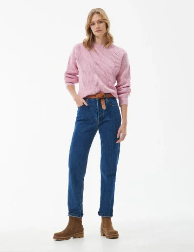 Barbour Ladies Horizon Knitted Jumper | Pink