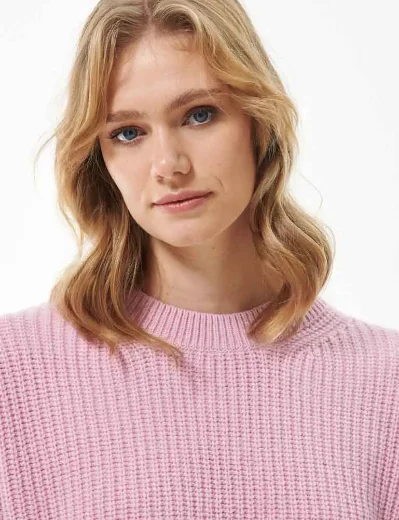 Barbour Ladies Horizon Knitted Jumper | Pink