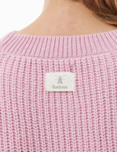 Barbour Ladies Horizon Knitted Jumper | Pink