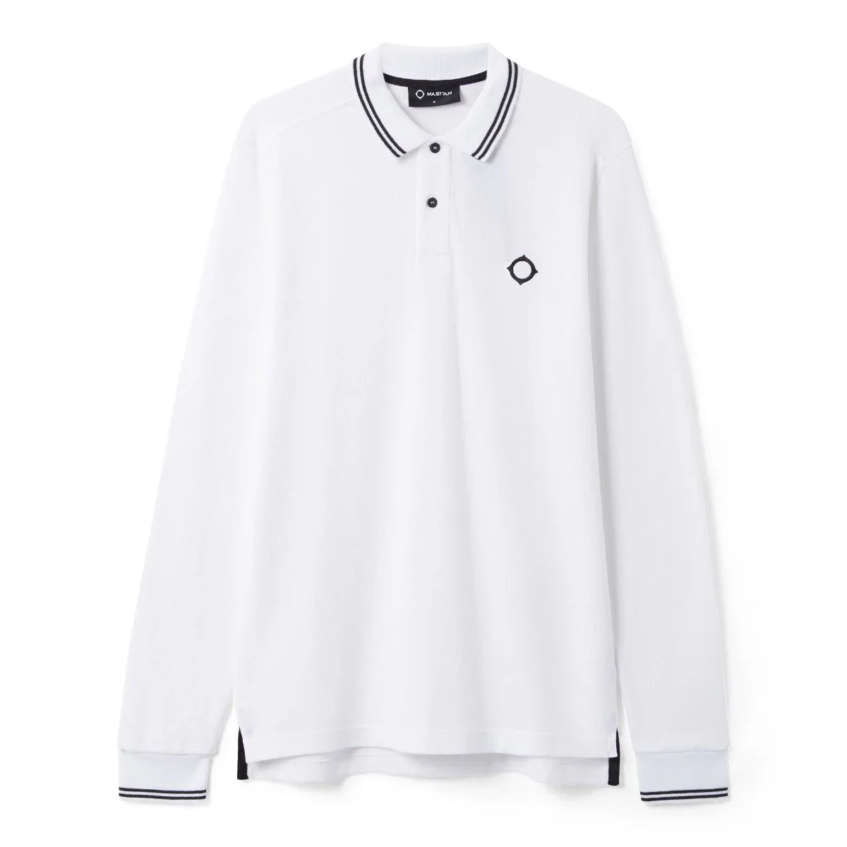 MA Strum LS Double Tipped Polo Shirt | White