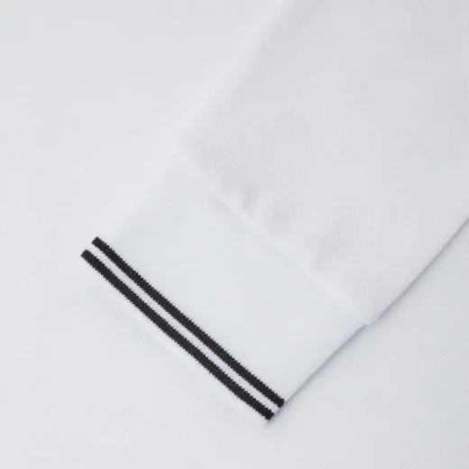 MA Strum LS Double Tipped Polo Shirt | White