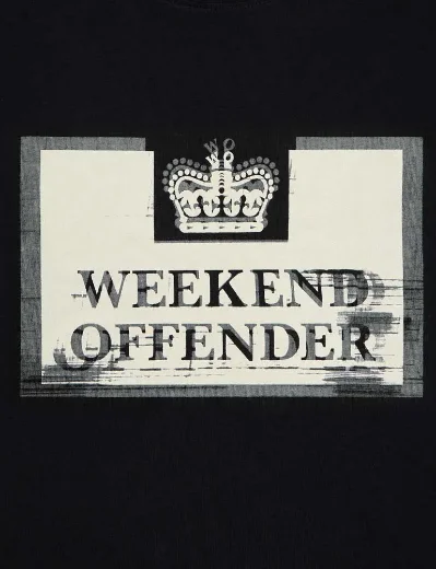 Weekend Offender Bonpensiero Graphic Logo T-Shirt | Black