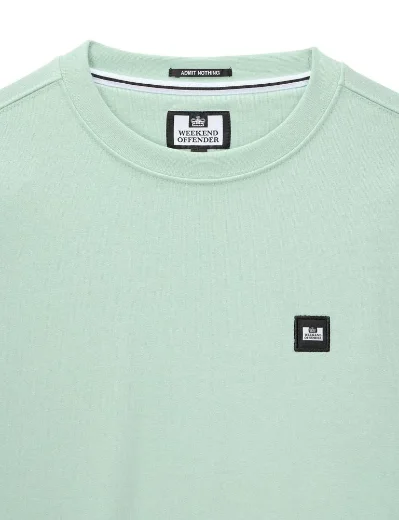 Weekend Offender Ferrer Crew Neck Sweater | Mint Tea