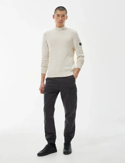 Barbour Intl Timer Turtleneck Jumper | Whisper White