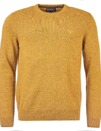 Barbour Tisbury Crew Neck Knitted Jumper | Copper