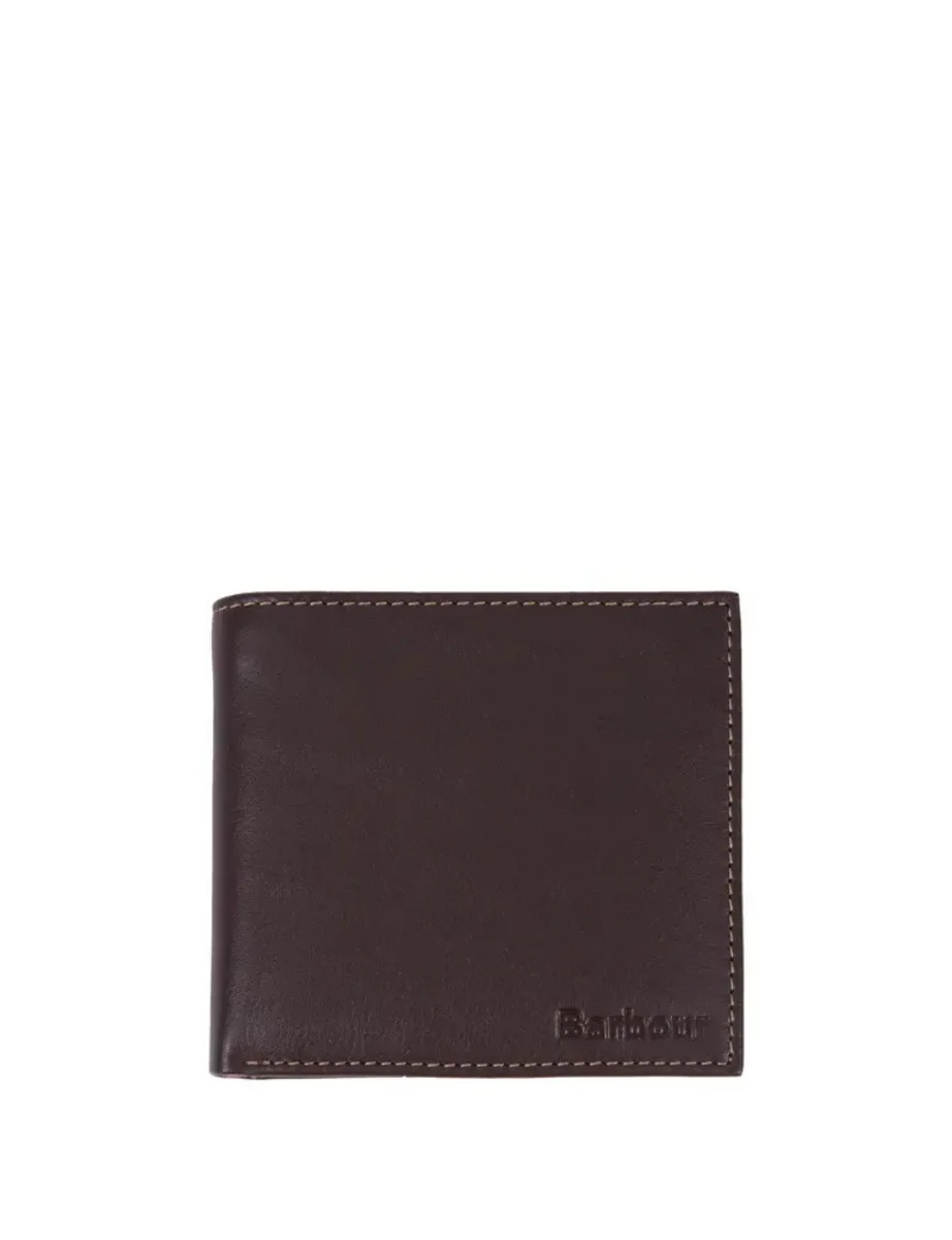 Barbour Elvington Leather Coin Wallet | Brown/Tan
