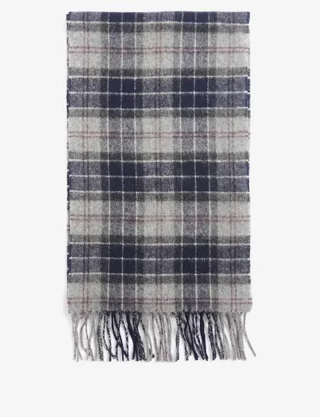 Barbour Tartan Lambswool Scarf | Black Slate Barbour Tartan Lambswool Scarf | Black Slate