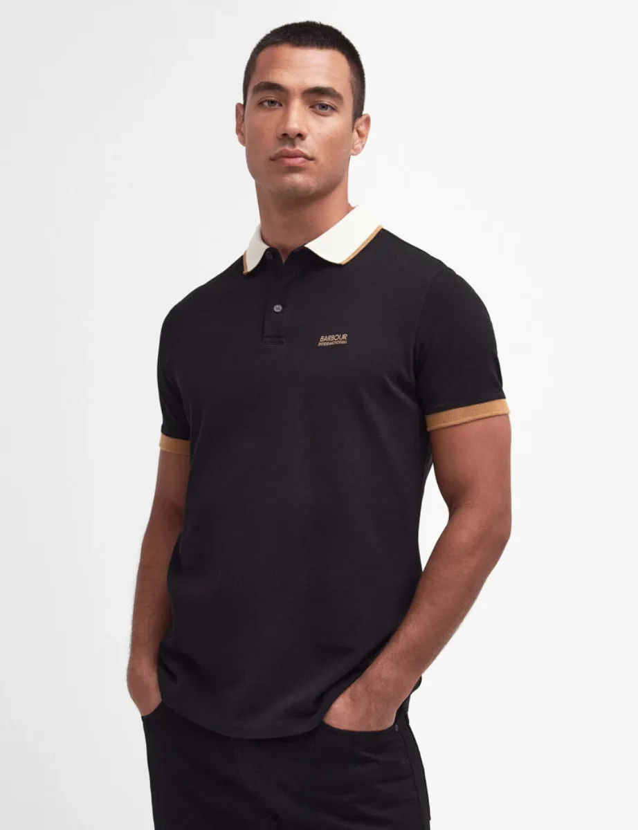 Barbour Intl Howall Polo Shirt | Black 