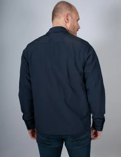 Fred Perry Zip-Through Overshirt | Navy