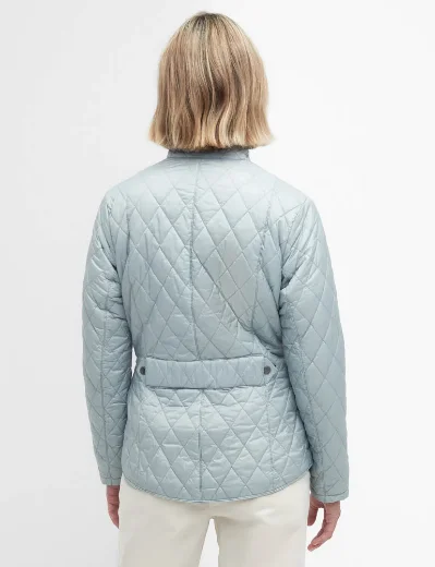 Barbour Womens Flyweight Cavalry Quilted Jacket | Stone Blue