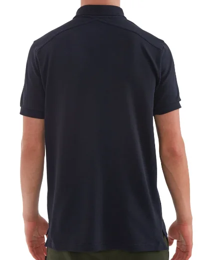 MA Strum Short Sleeve Pique Polo Shirt | Ink Navy