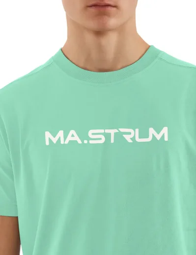 MA Strum Chest Print T-Shirt | Aquatic