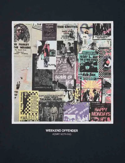 Weekend Offender Posters Graphic T-Shirt | Navy