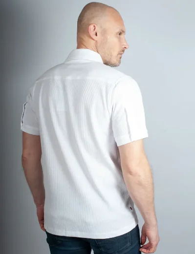 Luke Mainline Larry Short Sleeve Jersey Shirt | White
