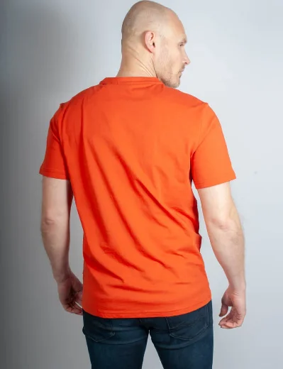 Napapijri Salis Crew Neck T-Shirt | Orange Burnt