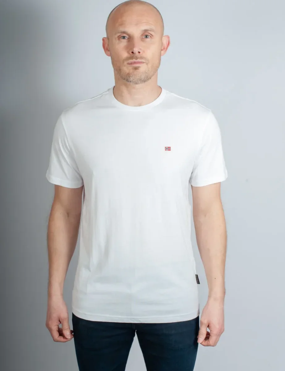 Napapijri Salis Crew Neck T-Shirt | White