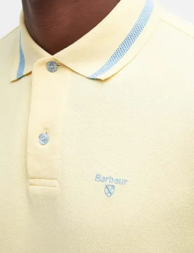 Barbour Newbridge Polo Shirt | Heritage Lemon