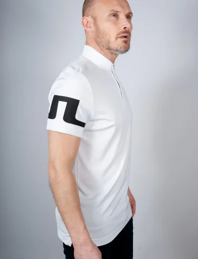 J.Lindeberg Heath Regular Fit Polo Shirt | White