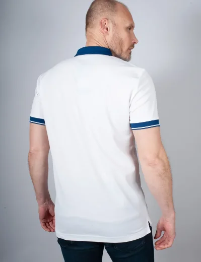 J.Lindeberg Bay Slim Fit Polo Shirt | White