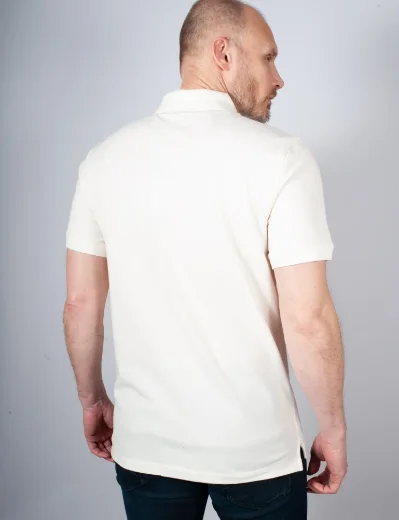 J.Lindeberg Rubi Pique Slim Fit Polo Shirt | Cloud White