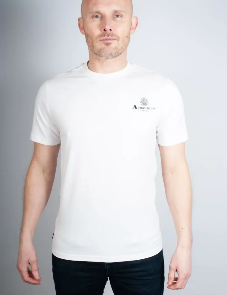 Aquascutum Active Small Logo T-Shirt | White