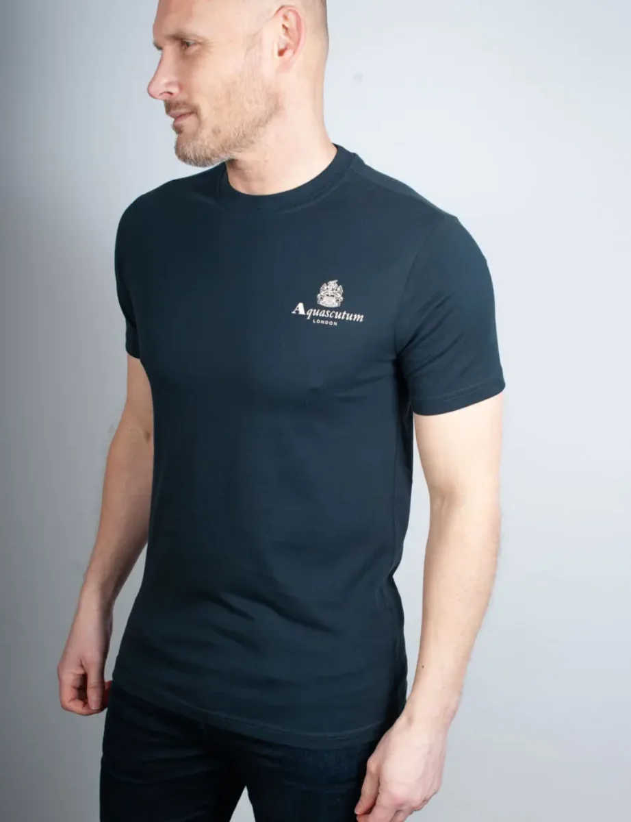 Aquascutum Active Small Logo T-Shirt | Navy