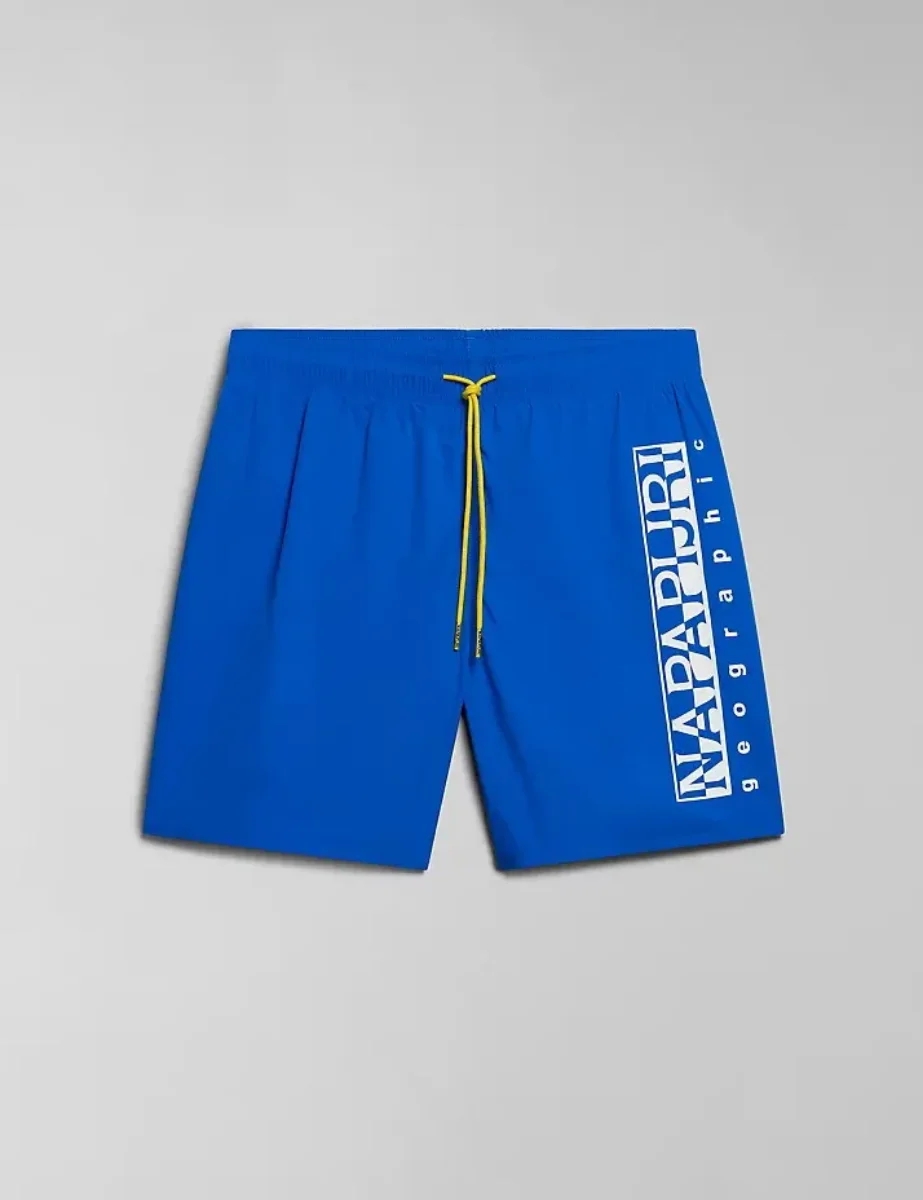 Napapijri Box Logo Swim Short | Blue Lapis