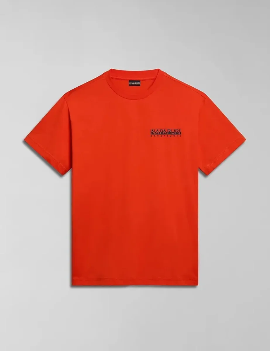 Napapijri Gouin Short Sleeve T-Shirt | Orange Spicy