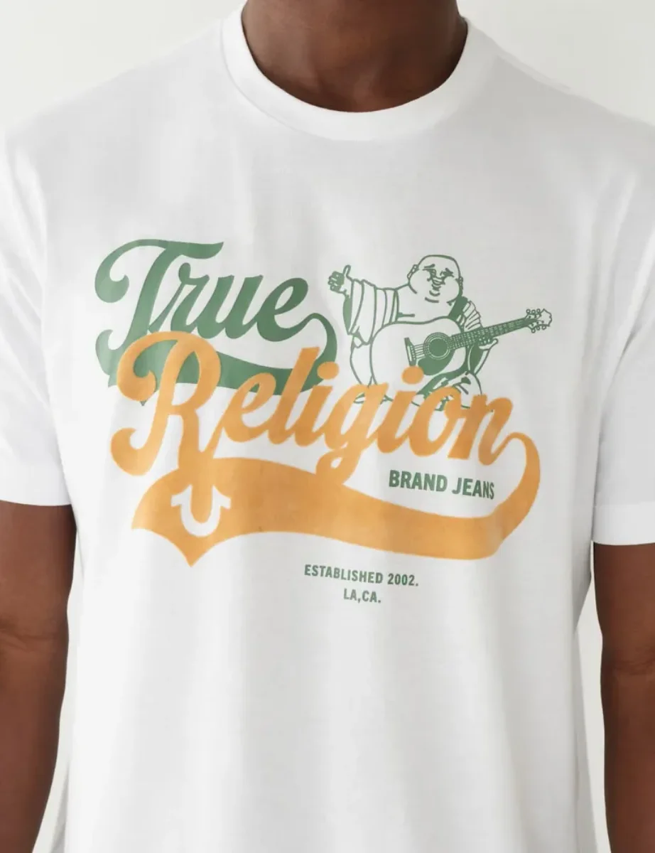 True Religion Relaxed Old Skool Logo T-Shirt | White