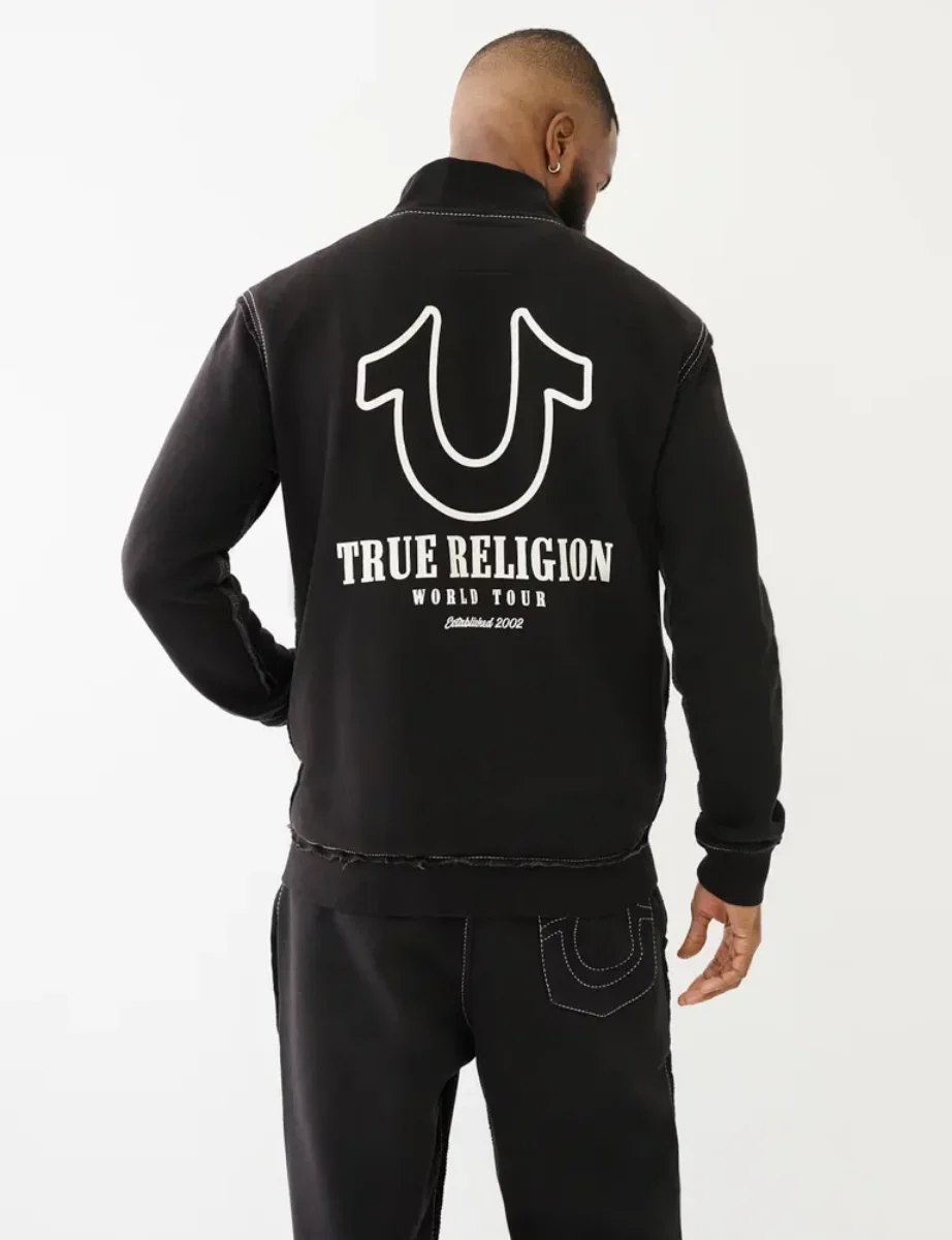True Religion Big T Track Jacket | Black
