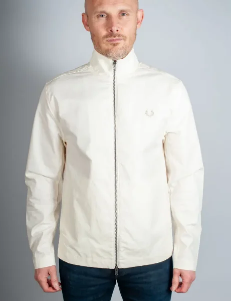 Fred Perry Woven Ripstop Overshirt | Ecru Fred Perry Woven Ripstop Overshirt | Ecru