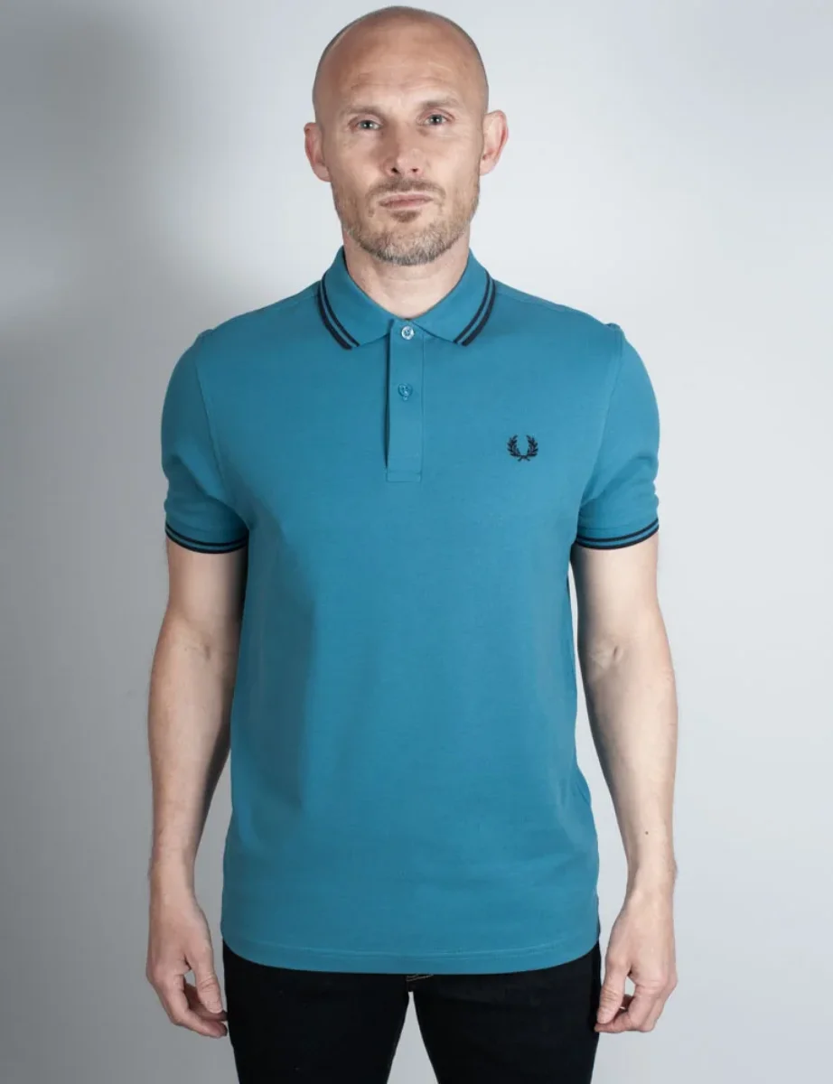 Fred Perry Twin Tipped Polo Shirt | Ocean / Navy