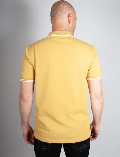 Fred Perry Twin Tipped Polo Shirt | Honeycomb/Ecru