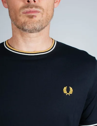 Fred Perry Twin Tipped T-Shirt | Navy