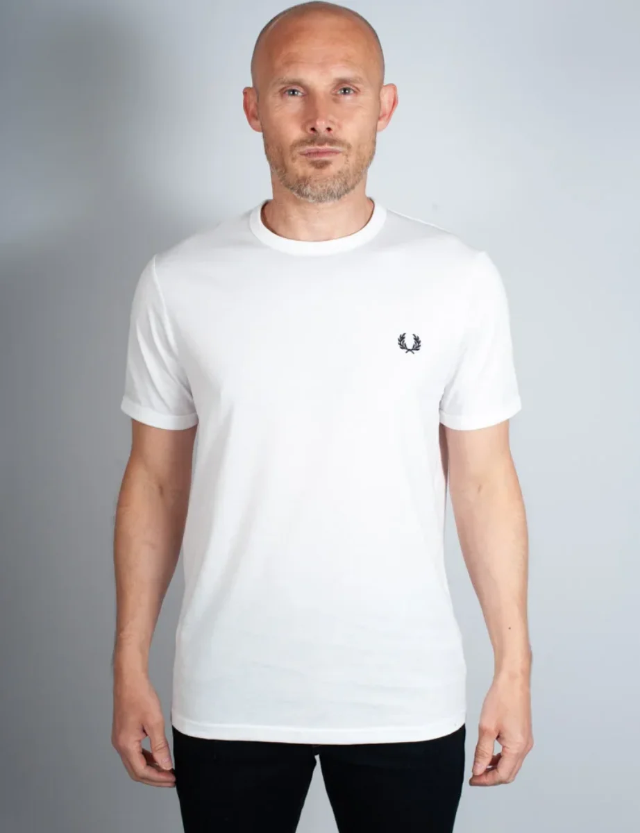 Fred Perry Ringer T-Shirt | White