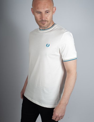 Fred Perry Twin Tipped T-Shirt | White