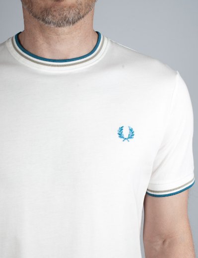 Fred Perry Twin Tipped T-Shirt | White