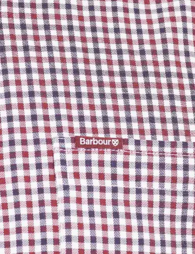 Barbour Padshaw Tailored Gingham Shirt | Rich Red