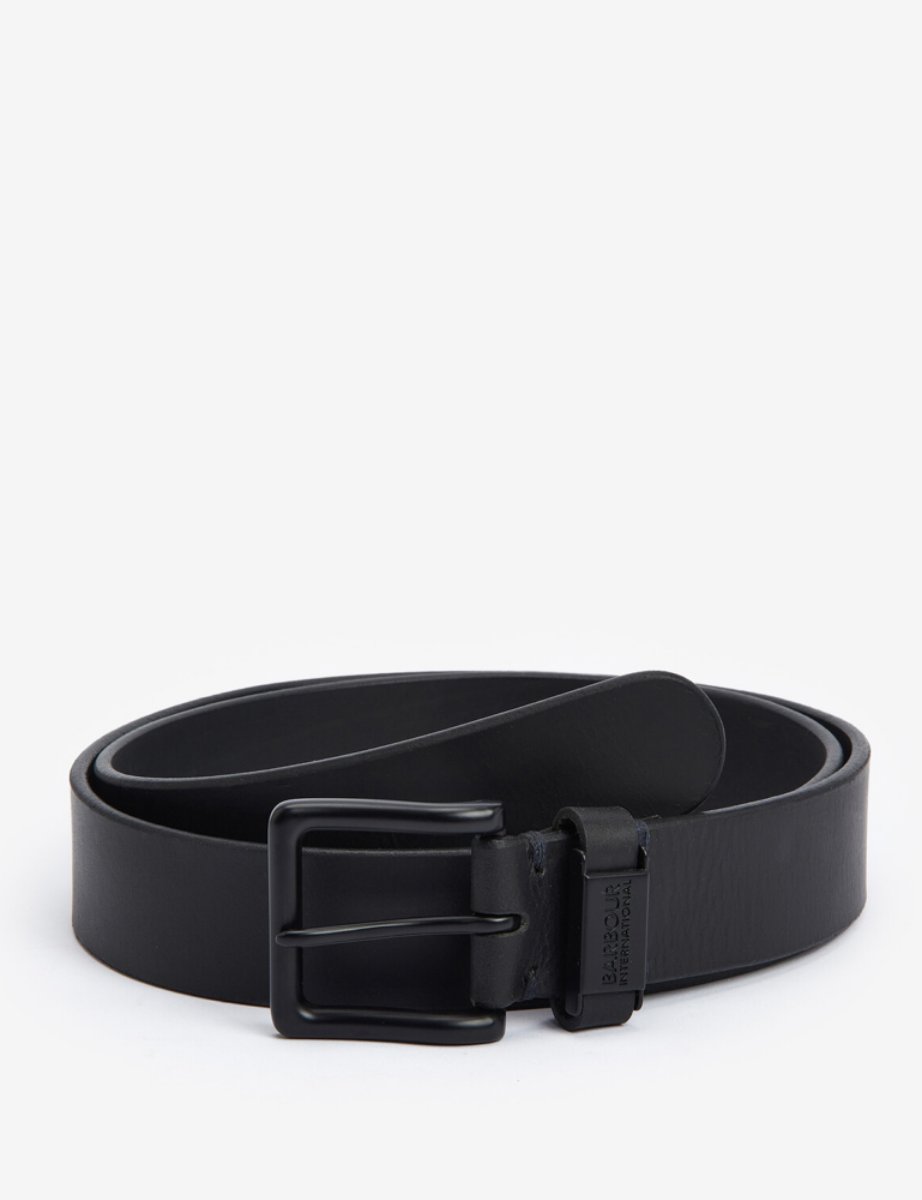 Barbour International Albury Leather Belt | Black